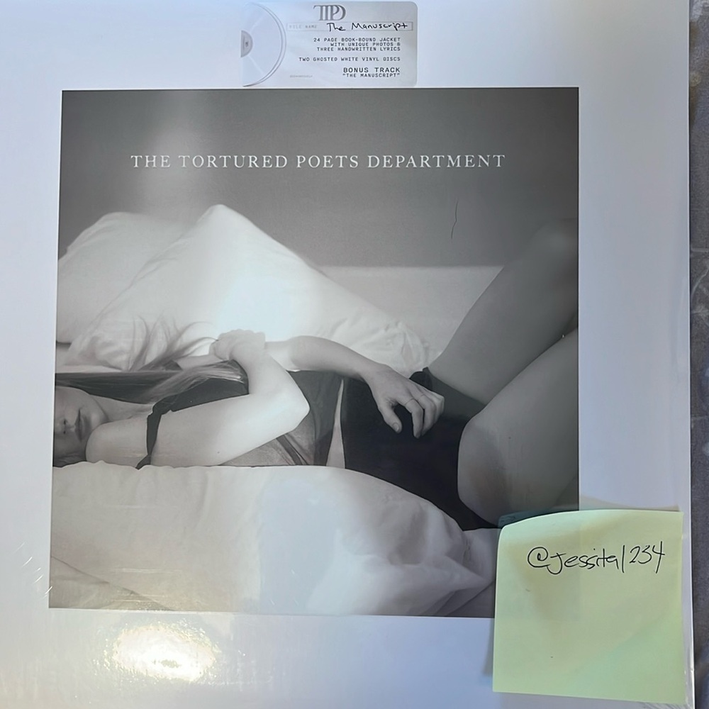 Taylor Swift TTPD Hand Signed Insert